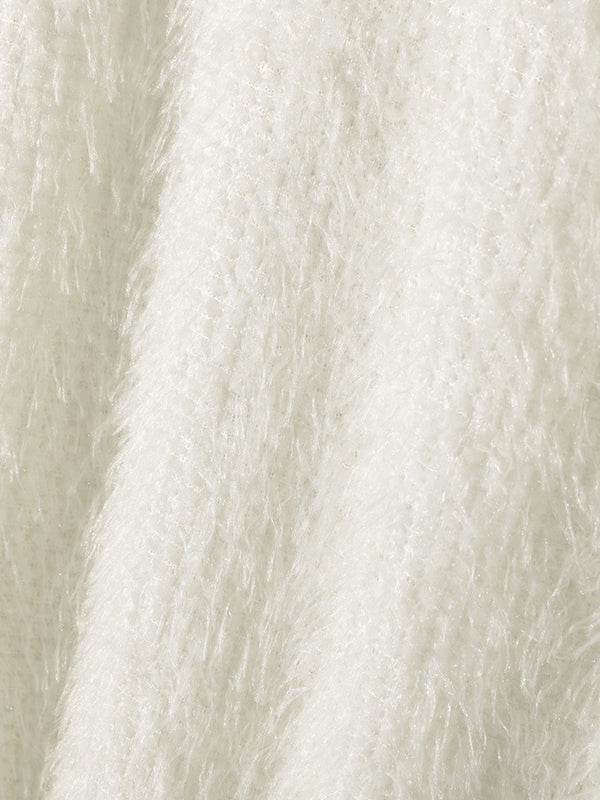 Mens Plush Crew Neck Loose Pullover Sweater SKUK29419