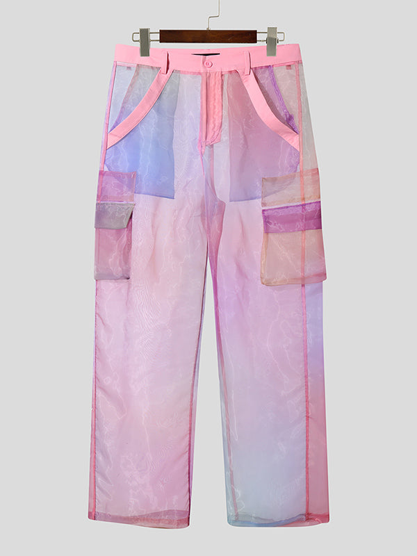 Mens Gradient Sheer Loose Casual Pant SKUL03640