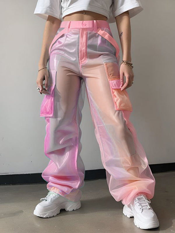 Mens Gradient Sheer Loose Casual Pant SKUL03640