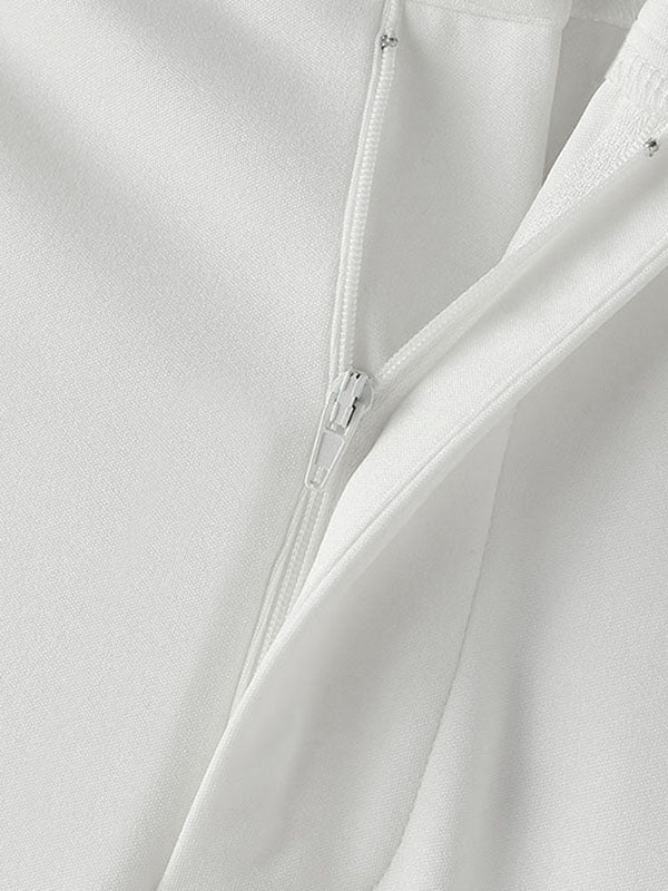 Mens Color-Block Panel Casual Long Pant SKUK86864