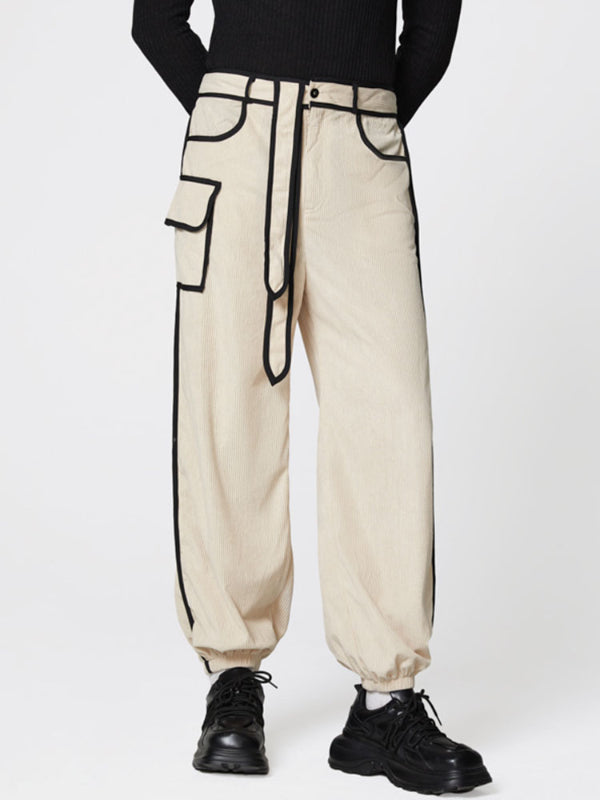 Mens Striped Colorblock Casual Pant SKUL20522